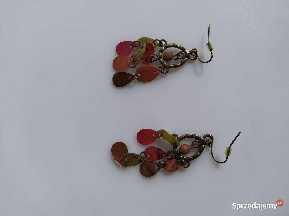 Kolczyki ozdobne wielokolorowe Olecko