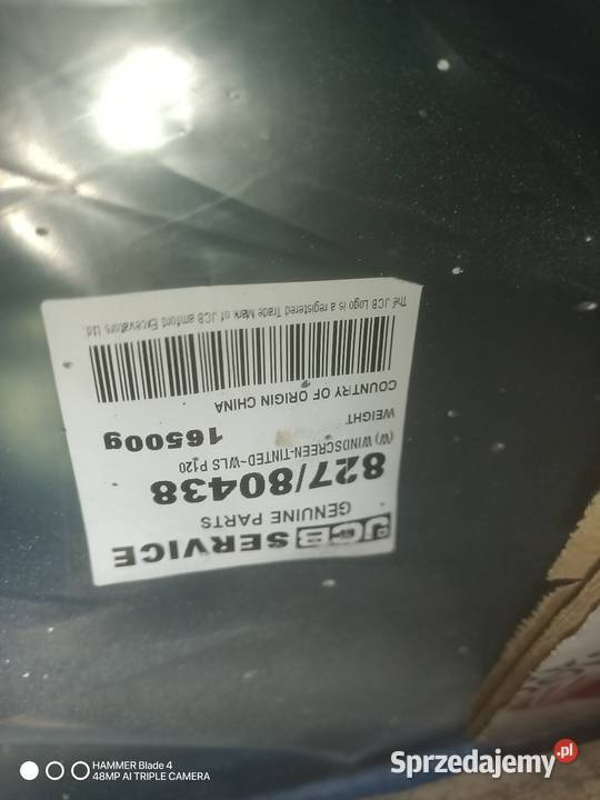 Orginalna szyba JCB 82780438 411 416 Rakoniewice