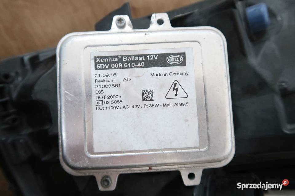 JAGUAR LAMPA PRAWA BIXENON LED PRZETWORNICA Przystajń