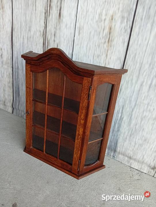 Witrynka gablotka drewniana wisząca 405 kujawsko-pomorskie sprzedam