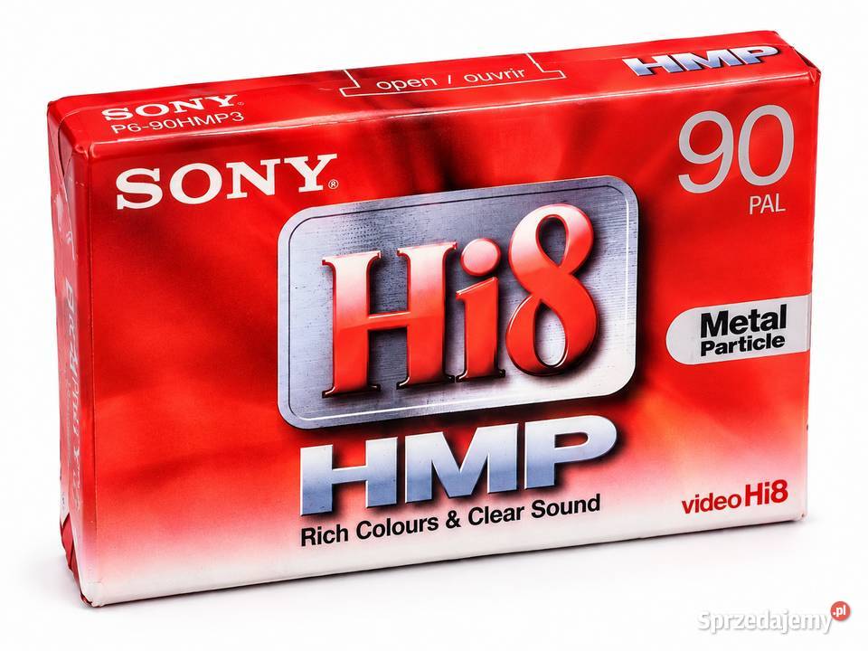 Nowa Kaseta Wideo SONY Hi8 HMP 90 PAL P590HMP łódzkie Poddębice