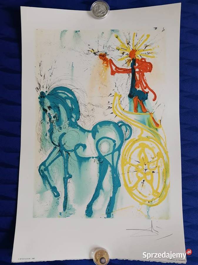 Salvador Dali daprs Litografia 1983 śląskie Siemianowice Śląskie sprzedam
