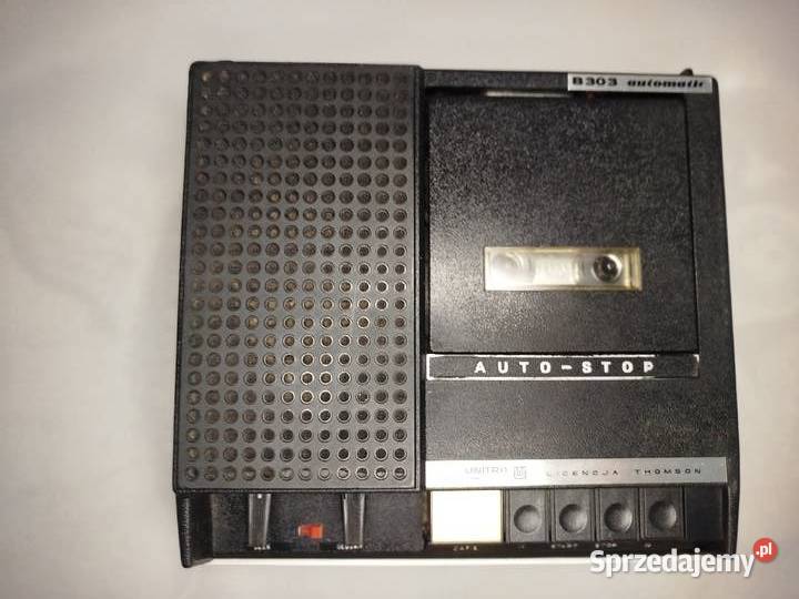 Zabytkowy magnetofon kasetowy Unitra B303 ZRK Zgierz