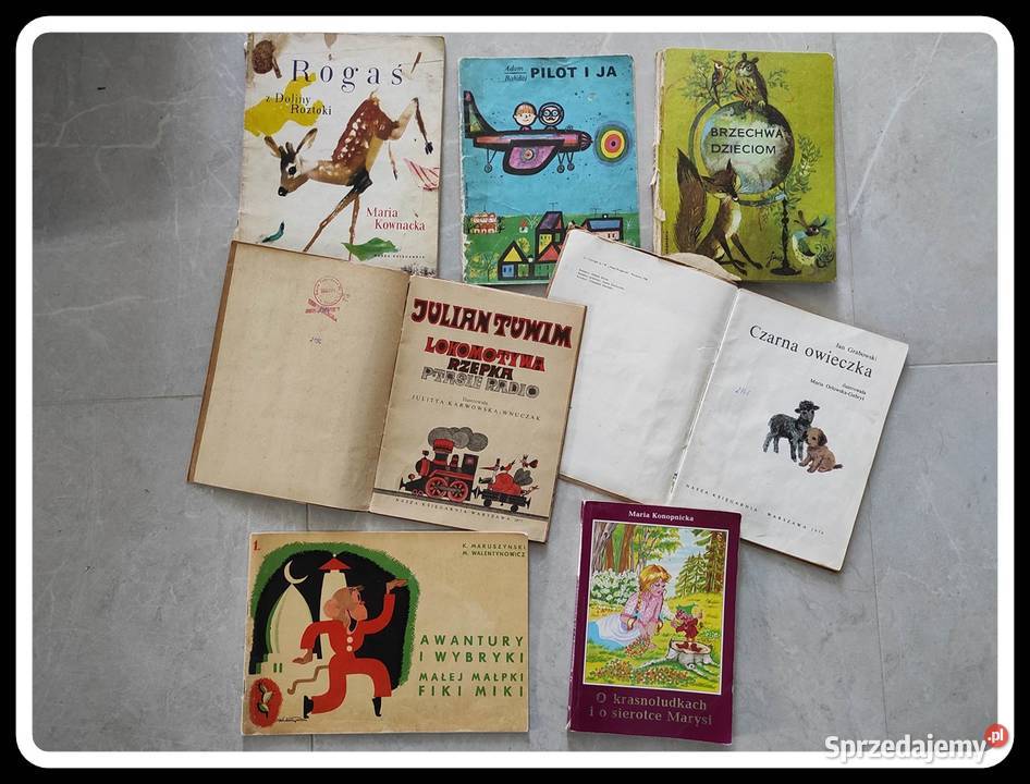 Stare książki książeczki dzieci wierszyki bajki Płock