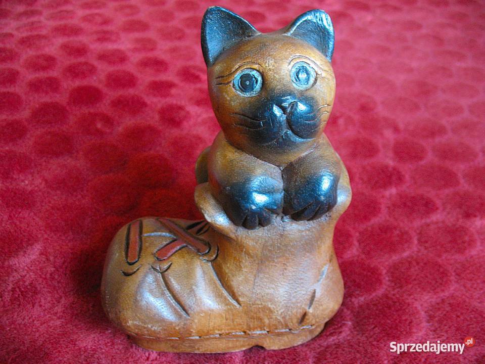 Kot w bucie Stara Figurka Bali styl drewno 155 x Siedlce