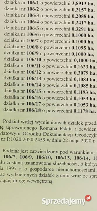 Działki z prawem do zabudowy Skotniki kOzorkowa Sprzedaż Łódź