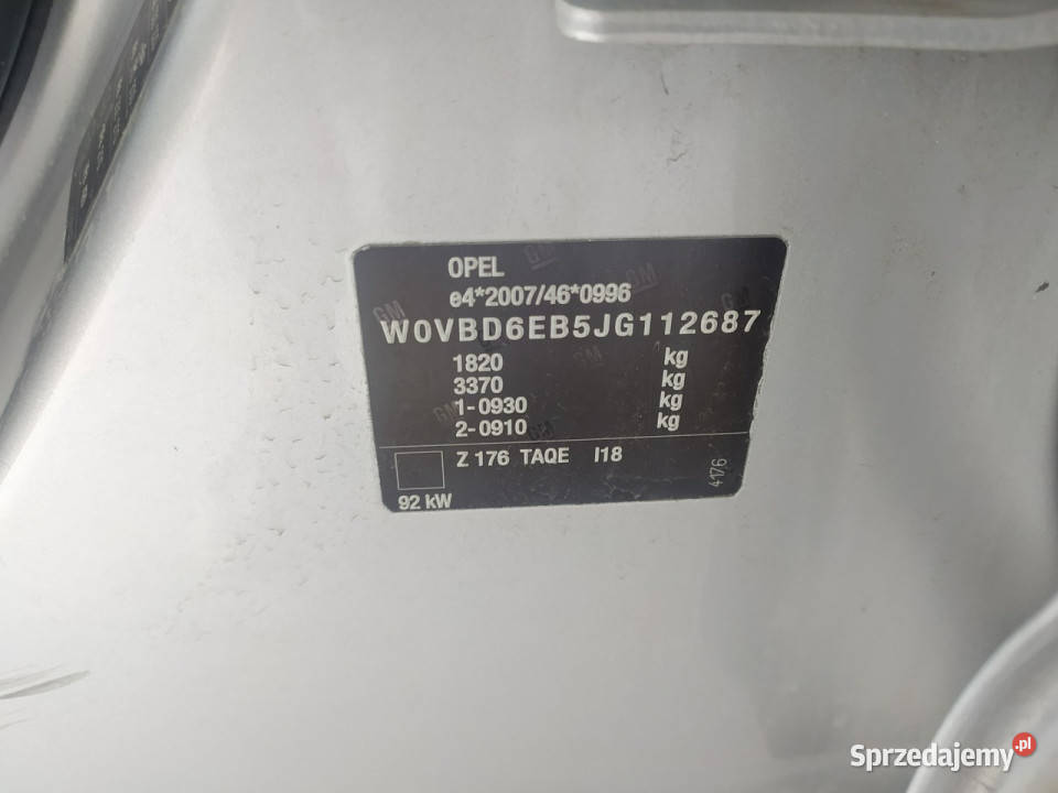 Opel Astra Enjoy 14 125 salon Bezwypadkowy 124235km łódzkie Łódź sprzedam