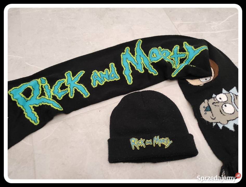Rick and Morty zimowy komplet czapka szalik Płock