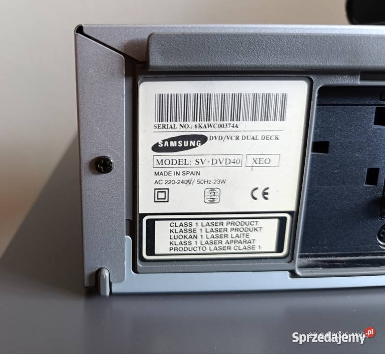 Odtwarzacz DVD i VHS Samsung