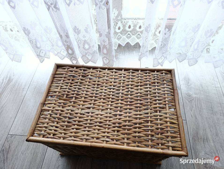 kosz skrzynia chyba wiklinowa zamykana Dom i Ogród Poznań