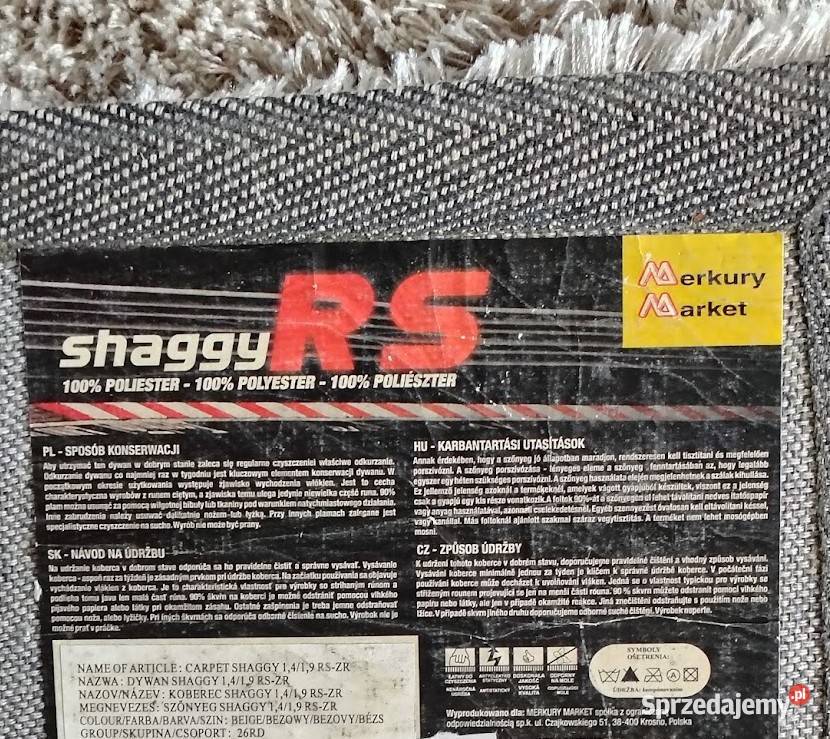 Dywan Shaggy 190 x 140 Zamość