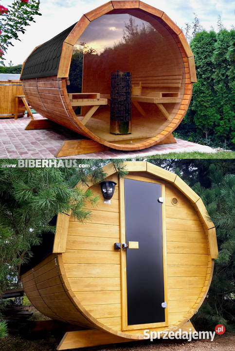 SAUNA Ogrodowa 200 OKNO 100 BECZKA 500L Nowy Targ