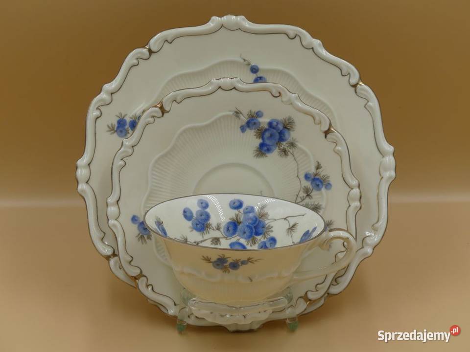 Komplet śniadaniowy Sorau niebieskie Mimose Poznań