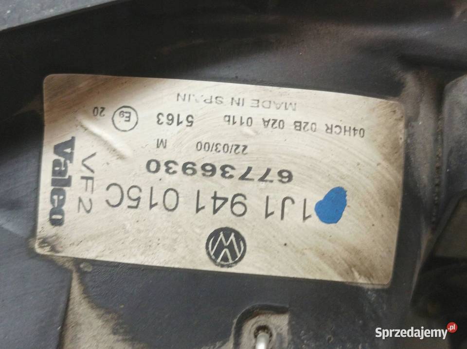 LAMPA PRZÓD 1J1941015C VW Volkswagen Golf IV