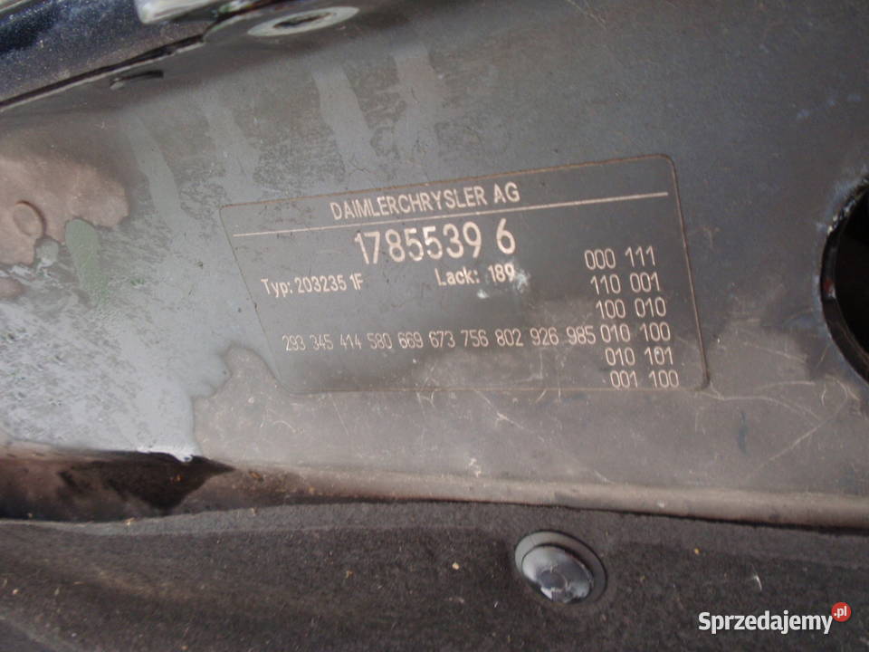 MERCEDES C KLASSA C 180 KOMBI BENZYNA Z GAZEM 145236km Brodnica