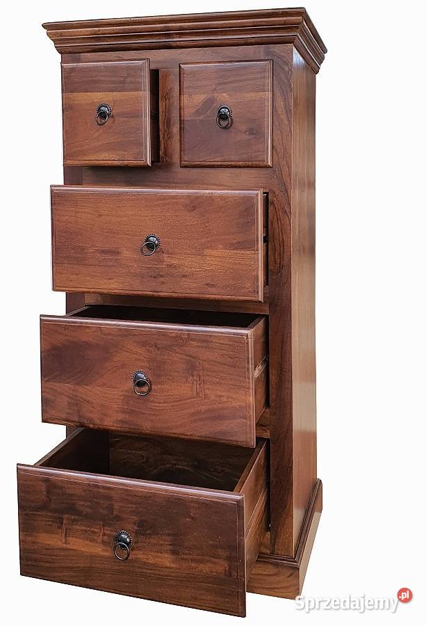 Drewniana komodabieliźniarka z litego drewna lubelskie