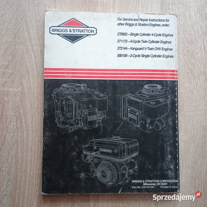 Repair Manual Vanguard BriggsStratton Chrzanów