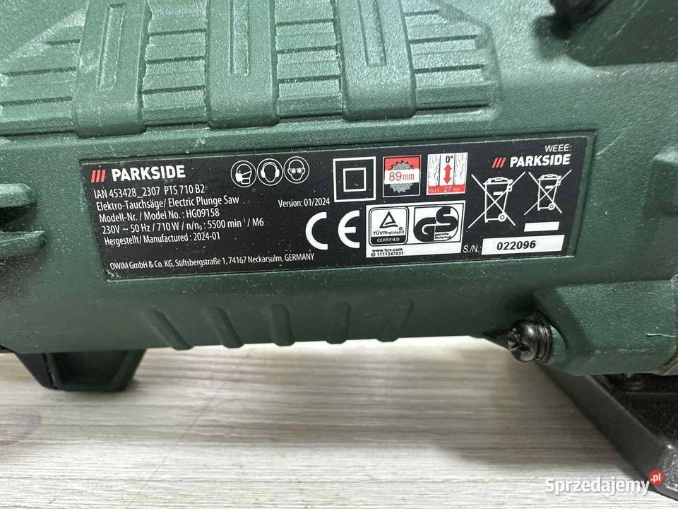 ParkSide Piła Wgłębna PTS 710 B2 Sieciowa Elbląg