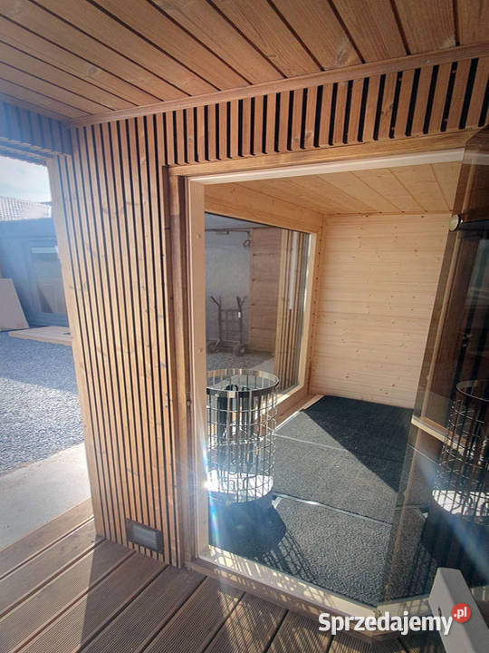 SAUNA OGRODOWA MODERN LUX z przedsionkiem