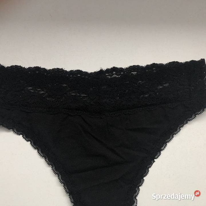 czarne majtki xs 34 Censored koronka z koronką Toruń sprzedam