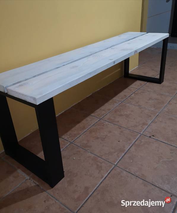 Ławka ogrodowa loft metal