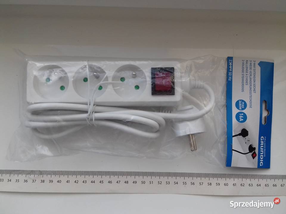 Przedłużacz 230V 16A Grundig 2087687 Listwa Bydgoszcz