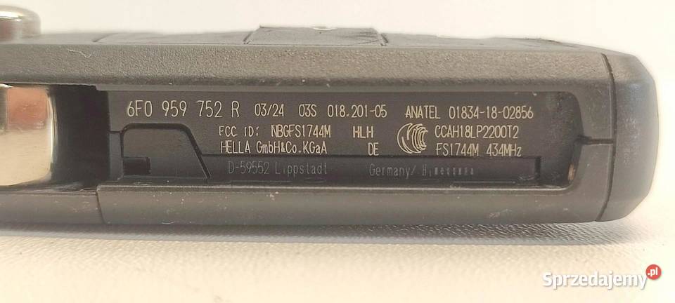 SEAT ARONA 2024 KLUCZYK PILOT 6F0959752R