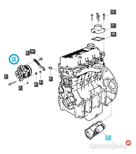 Alternator 12V 50A EGQ175 LS Tractor 40332675 Tajęcina sprzedam