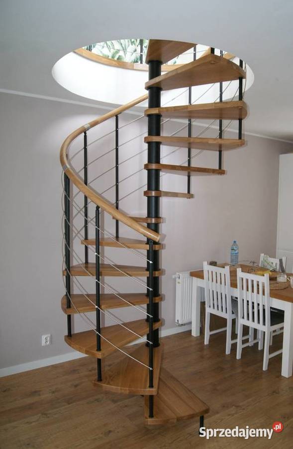 Schody spiralne CORA model Bawaria S 140 14 Krzywiń