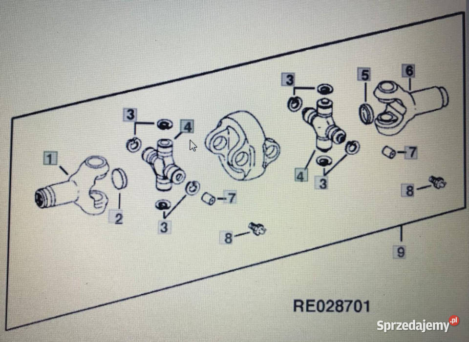 John Deere RE65621krzyźak wałka napęduJohn Deere Rolnictwo Jastrzębniki