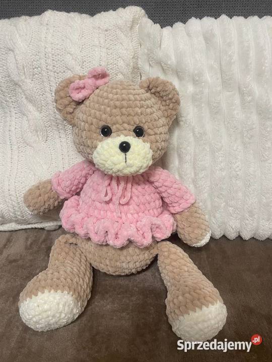 Miś pluszowy własnoręcznie wiązany małopolskie Kraków