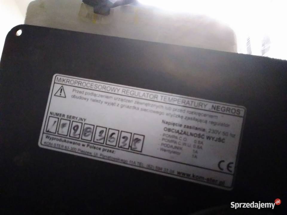 Sterownik kotła pieca z podajnikiem NEGROS CO Słupsk