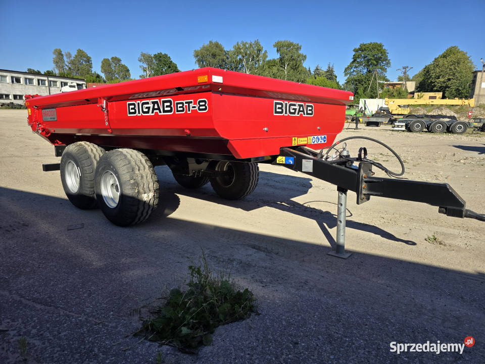 Przyczepa wywrotka BIGAB BT8 HARDOX NOWA nieuszkodzony Rudolfowo