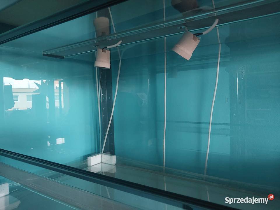 Terrarium szklane 80x40x40 z oprawkami