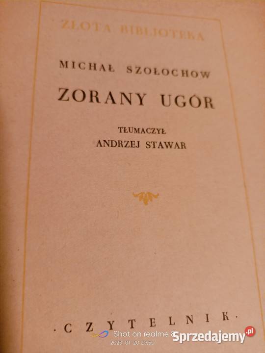 Zaorany ugór Szołochow książki prezenty Warszawa