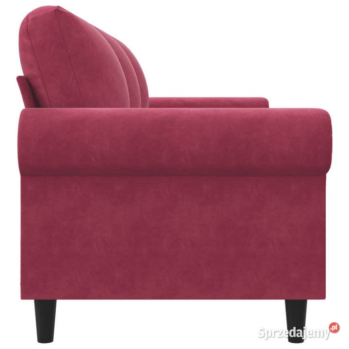 Sofa 3osobowa winna czerwień 180 obita aksamitem Warszawa