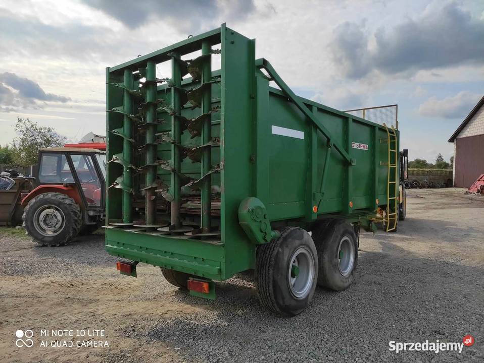 Rozrzutnik obornika Sipma N252 tandem 12 ton 4 nieuszkodzony Rozrzutniki obornika Rozrzutniki obornika mazowieckie