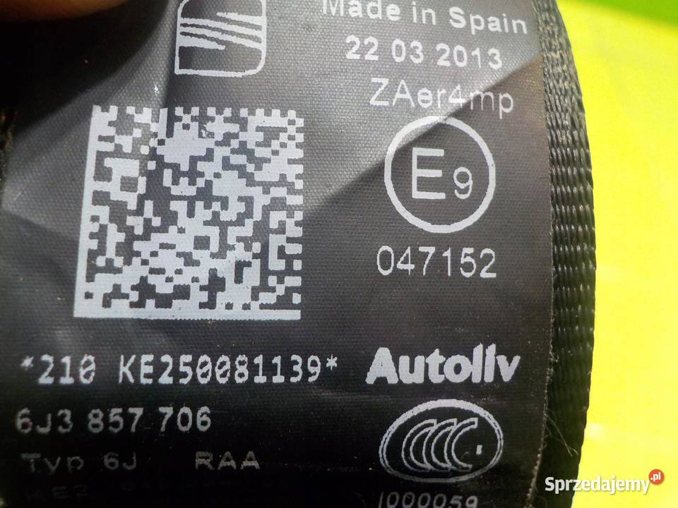 SEAT IBIZA IV 6j LIFT 13r 3D pas bezpieczenstwa mazowieckie Suków sprzedam