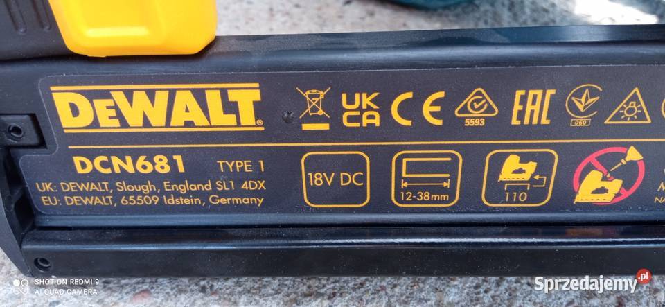 Gwoździarka Akumulatorowa 18v DEWALT I ERBAUER Bydgoszcz