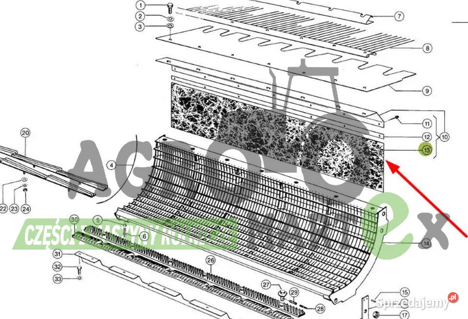 0006702550 6702550 00 0670 255 FARTUCH OSŁONA