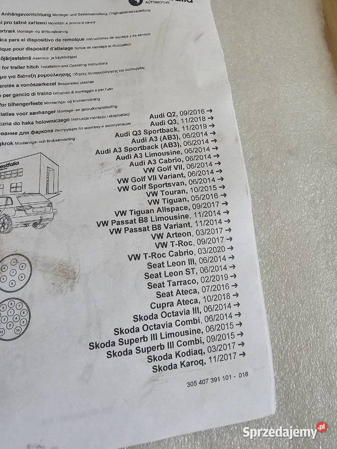 Modul haka golf 7 Westfalia nowy zestaw Wschowa sprzedam