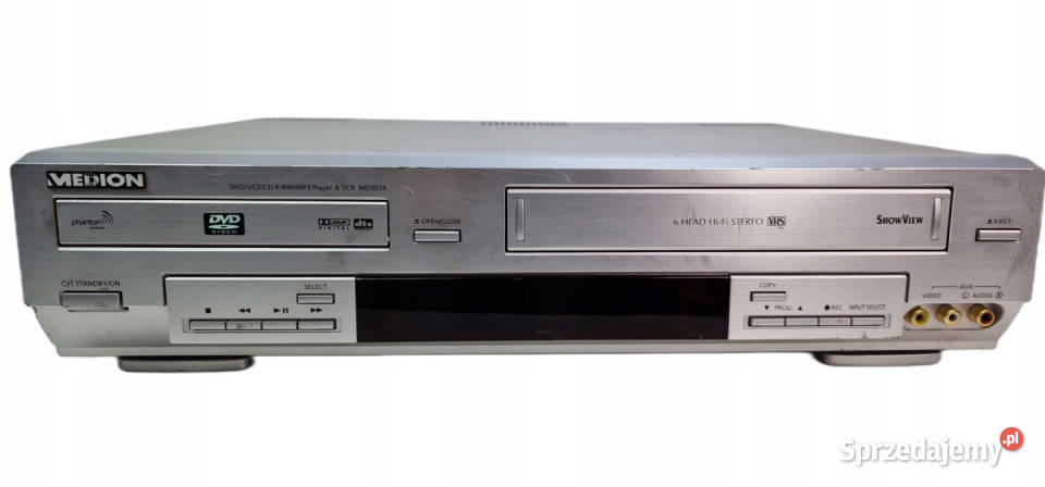 Medion Video i DVD 6 głowic MD 9034 MD9034 Magnetowidy Międzychód