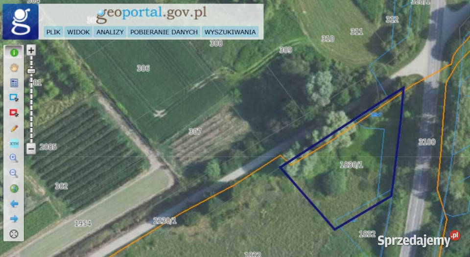Działka budowlana z warunkami zabudowy 1330m asfalt Grunty i działki świętokrzyskie Linów