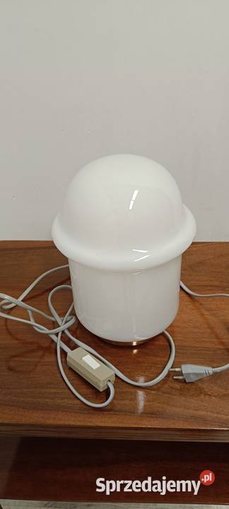 lampa stołowa szklana Karel Volf lata 70te mid