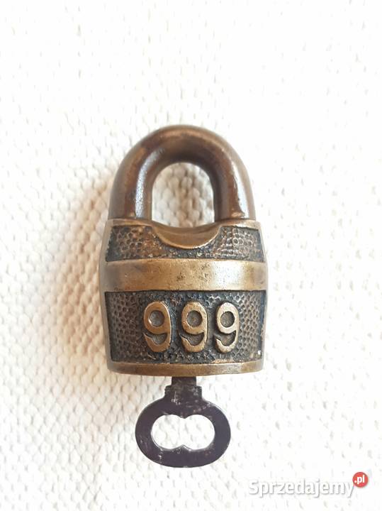 Stara mosiężna kłódka Warszawa