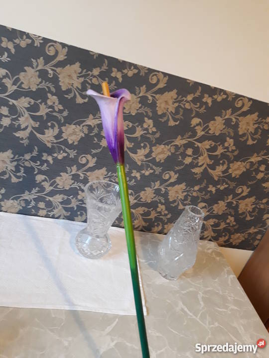 Kwiat rzeźbiony drewniany piękne kolory na Gdańsk