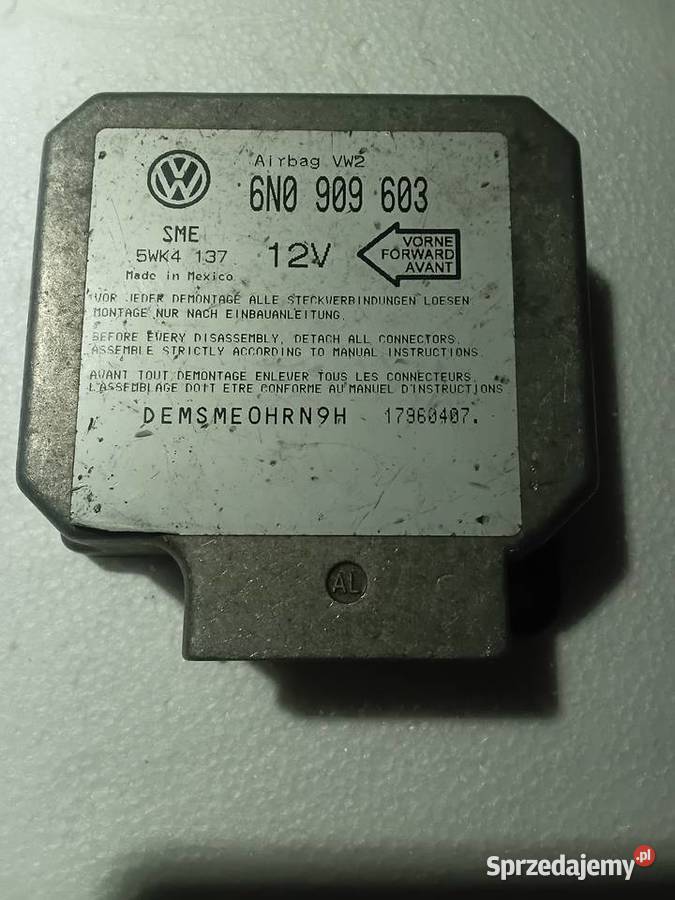 Moduł sensor airbag Vw Nowy warmińsko-mazurskie