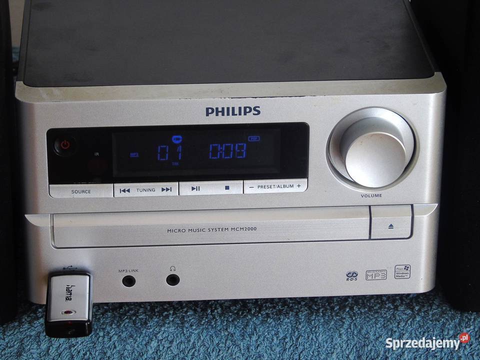 Zestaw audio Philips CD USB mp3 kolumny sprawna Wieże i miniwieże Jasło