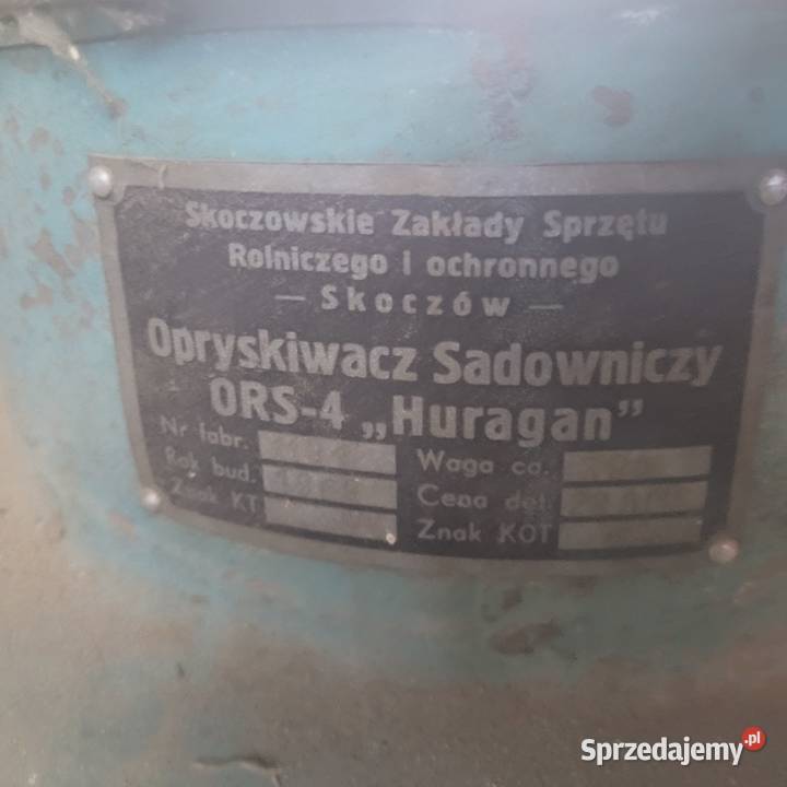 Opryskiwacz konny Huragan zabytek uszkodzony Sobienie-Jeziory sprzedam