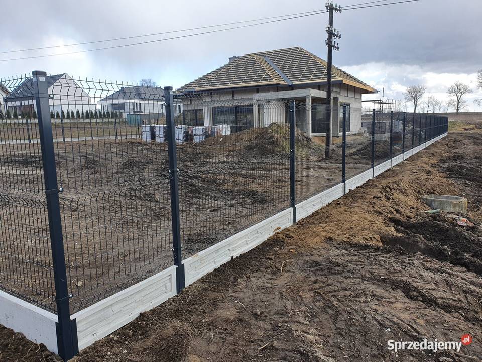 Ogrodzenie panelowe 3D 2D Panel 173 Podmurówka Kwidzyn